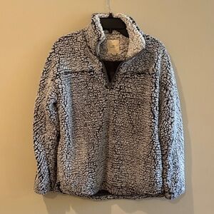 Thread & Supply Black and White Sherpa Sweater